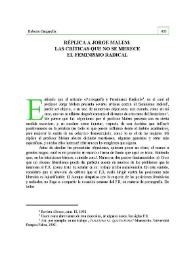 Réplica a Jorge Malem : las críticas que no se merece el feminismo radical | Biblioteca Virtual Miguel de Cervantes
