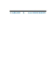 Carlos E. Alchourrón (1931-1996) / Roberto J. Vernengo | Biblioteca Virtual Miguel de Cervantes