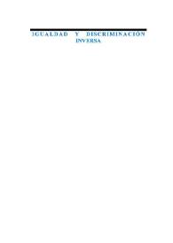 La igualdad en la jurisprudencia del Tribunal Constitucional / Alfonso Ruiz Miguel | Biblioteca Virtual Miguel de Cervantes