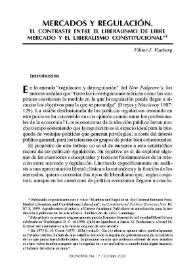 Mercados y regulación / Viktor J. Vanberg | Biblioteca Virtual Miguel de Cervantes