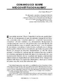 Comanducci sobre neoconstitucionalismo / Juan José Moreno | Biblioteca Virtual Miguel de Cervantes