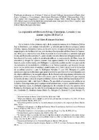 La expansión celtíbera en Bética, Carpetania, Levante y sus causas (siglos III-II a. C.) / José María Blázquez Martínez | Biblioteca Virtual Miguel de Cervantes