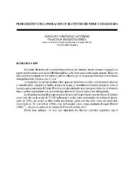 Problemática de la población en el centro histórico de Granada / Fernando Fernández Gutiérrez y Francisco Jiménez Bautista | Biblioteca Virtual Miguel de Cervantes