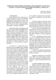 Consideraciones sobre el desarrollo del turismo cultural en la comarca castellonense de Els Ports de Morella-Tinença de Benifassà / Diego López Olivares, Hernán Canós Beltrán | Biblioteca Virtual Miguel de Cervantes