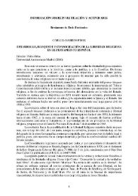 Revista de Hispanismo Filosófico, núm. 6 (2001). Información sobre investigación y actividades | Biblioteca Virtual Miguel de Cervantes