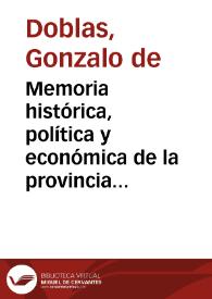 Memoria histórica, política y económica de la provincia de misiones de indios guaranis (Conclusión) (V) [Boletín de la Real Academia de la Historia, tomo 4 (1884)] / Gonzalo de Doblas | Biblioteca Virtual Miguel de Cervantes