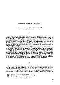 Sobre la poesía de Luis Pimentel / Ricardo Carballo Calero | Biblioteca Virtual Miguel de Cervantes