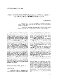 Temas religiosos en la pintura vascular tartésica e ibera y sus prototipos del Próximo Oriente fenicio / José María Blázquez Martínez | Biblioteca Virtual Miguel de Cervantes