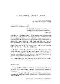 La seda china y la Ruta de la Seda / Esteban Llagostera | Biblioteca Virtual Miguel de Cervantes