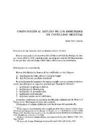Contribución al estudio de los indefinidos en castellano medieval | Biblioteca Virtual Miguel de Cervantes