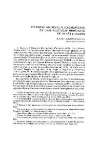 Toledano medieval e hispanoárabe en unas alguacías mudéjares de Ocaña (Toledo) | Biblioteca Virtual Miguel de Cervantes