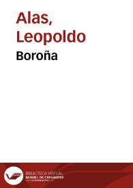 Boroña / Leopoldo Alas; prólogo de Juan Antonio Cabezas | Biblioteca Virtual Miguel de Cervantes