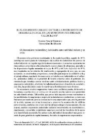 El planeamiento urbano: de traba a instrumento de desarrollo local en los municipios industriales valencianos | Biblioteca Virtual Miguel de Cervantes