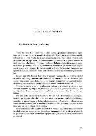 Ciudad y salud pública / Paz Benito del Pozo | Biblioteca Virtual Miguel de Cervantes