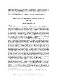 Publicaciones del Instituto Arqueológico Alemán de Madrid / Antonio García y Bellido | Biblioteca Virtual Miguel de Cervantes