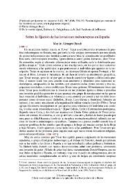 Sobre la fijación de las invasiones indoeuropeas / Martín Almagro Basch | Biblioteca Virtual Miguel de Cervantes