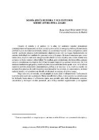 María Jesús Rubiera y sus estudios sobre literatura árabe / Pedro Martínez Montávez | Biblioteca Virtual Miguel de Cervantes