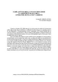 María Jesús Rubiera y sus estudios sobre la arquitectura islámica: literatura de palacios y jardines / Gonzalo Borrás Gualis | Biblioteca Virtual Miguel de Cervantes