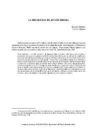 La bibliofilia de Julián Ribera / Maribel Fierro | Biblioteca Virtual Miguel de Cervantes