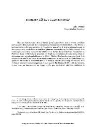 Sobre Ibn Bayya y la astronomía / Julio Samsó | Biblioteca Virtual Miguel de Cervantes
