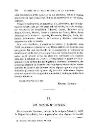Dos bronces iptucitanos / Fidel Fita | Biblioteca Virtual Miguel de Cervantes