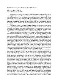 María Zambrano : algunas reflexiones al final del centenario / José Luis Mora García | Biblioteca Virtual Miguel de Cervantes