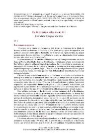 De la primitiva aldea al año 711 / José María Blázquez Martínez | Biblioteca Virtual Miguel de Cervantes