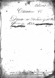 Decretos del Libertador y del Poder Ejecutivo expedidos en los años 1829-1830. Guarda e índice | Biblioteca Virtual Miguel de Cervantes
