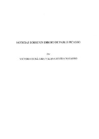 Noticias sobre un dibujo de Pablo Picasso / Victoria Durá Ojea y Elena Rivera Navarro | Biblioteca Virtual Miguel de Cervantes