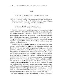 El Tumbo de Valdeiglesias y D. Álvaro de Luna / Manuel de Foronda | Biblioteca Virtual Miguel de Cervantes