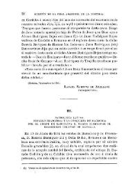 Patrología latina. Renallo gramático y la conquista de Mallorca por el Conde de Barcelona D. Ramón Berenguer III. Escrituras inéditas de Renallo | Biblioteca Virtual Miguel de Cervantes