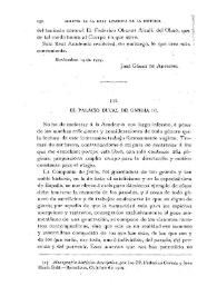 El Palacio Ducal de Gandía / F. Fernández de Béthencourt | Biblioteca Virtual Miguel de Cervantes