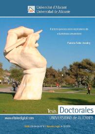 Factores psicosociales explicativos del voluntariado universitario / Patricia Soler Javaloy | Biblioteca Virtual Miguel de Cervantes