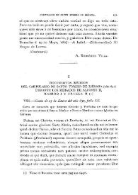 Documentos inéditos del Cartulario de Santo Toribio de Liébana (año 831) durante los reinados de Alfonso II, Ramiro I y Fruela II / Eduardo Jusué | Biblioteca Virtual Miguel de Cervantes