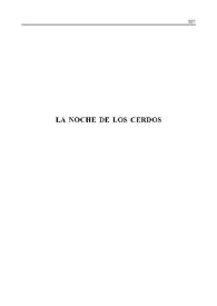 La noche de los cerdos / Luis Riaza; Mª Ángeles Grande | Biblioteca Virtual Miguel de Cervantes