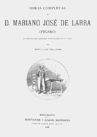Partir a tiempo : comedia en un acto y en prosa / [pieza de Scribe; traducida por ] D.Mariano José de Larra (Fígaro) ;  ilustradas con grabados intercalados en el texto por Don J.Luis Pellicer | Biblioteca Virtual Miguel de Cervantes