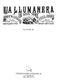 La Llumanera de Nova York : revista catalana de novas y gresca : Nova York 1874-1881 | Biblioteca Virtual Miguel de Cervantes