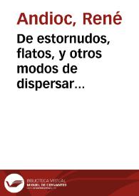 De estornudos, flatos,  y otros modos de dispersar (Huerta y los fabulistas : un nuevo poema satírico) / René Andioc | Biblioteca Virtual Miguel de Cervantes