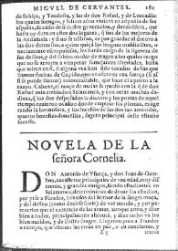 La señora Cornelia / Miguel de Cervantes Saavedra; edición de Florencio Sevilla Arroyo | Biblioteca Virtual Miguel de Cervantes