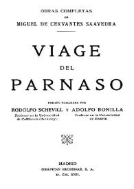 Viage del Parnaso / compuesto por Miguel de Ceruantes Saauedra | Biblioteca Virtual Miguel de Cervantes