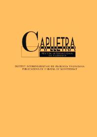 Caplletra: Revista Internacional de Filologia | Biblioteca Virtual Miguel de Cervantes