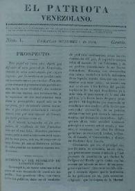 El Patriota Venezolano | Biblioteca Virtual Miguel de Cervantes