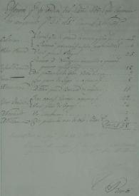 [Efectos que de orden del Jefe Supremo he comprado para su Excelencia el Sr. General Mariño, en el Cuartel General de Angostura 17 de julio de 1818] | Biblioteca Virtual Miguel de Cervantes