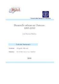 El desarrollo urbano en Ourense : 1895-2000 / José Somoza Medina | Biblioteca Virtual Miguel de Cervantes