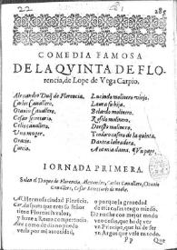La quinta de Florencia / de Lope de Vega Carpio | Biblioteca Virtual Miguel de Cervantes