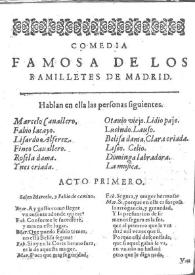 Los ramilletes de Madrid : comedia famosa / Lope de Vega | Biblioteca Virtual Miguel de Cervantes