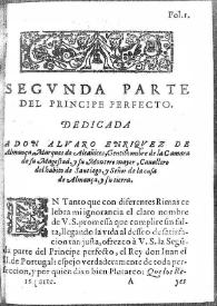 El príncipe perfecto. Segunda parte / Lope de Vega | Biblioteca Virtual Miguel de Cervantes