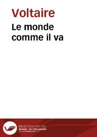 Le monde comme il va / Voltaire | Biblioteca Virtual Miguel de Cervantes