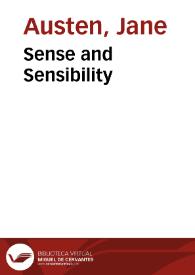 Sense and Sensibility / Jane Austen | Biblioteca Virtual Miguel de Cervantes