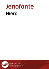 Hiero / Xenophon | Biblioteca Virtual Miguel de Cervantes